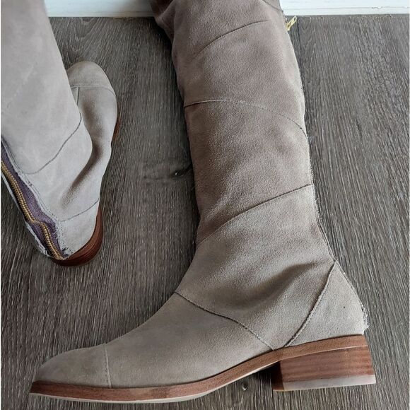 Sole Society Tiff Over The Knee Boots Taupe Size 8.5 - Picture 10 of 15
